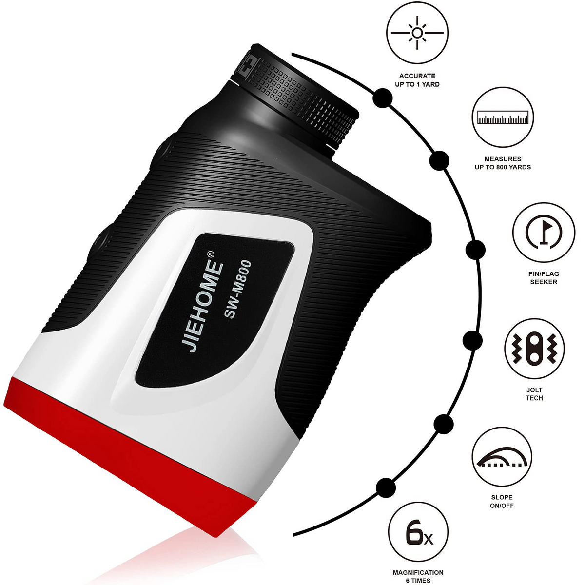 Golf rangefinder 800Yds, 6X Golf Range Finder Slope with Flag-Lock Golf rangefinder 800Yds, 6X Golf Range Finder Slope with Flag-Lock