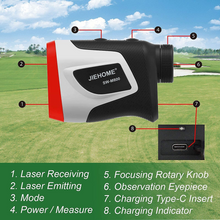 Load image into Gallery viewer, Golf rangefinder 800Yds, 6X Golf Range Finder Slope with Flag-Lock Vibration Pin Sensor Slope ON/Off and Continuous Scan Rechargeable - Tournament Legal Golf Rangefinder